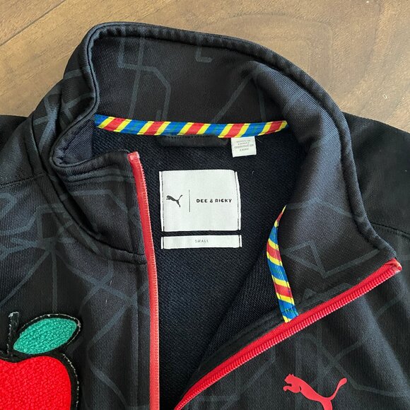 Puma x Dee & Ricky Collab Black Zip Up Track Jacket - Size S - Picture 3 of 5